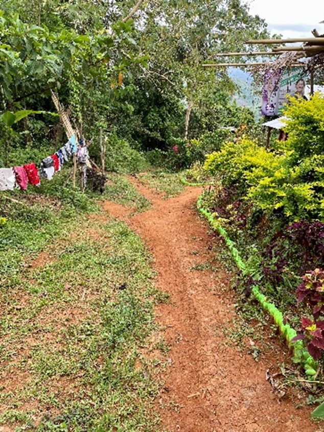 Figure 1: Trail to a local community in the Northwest Region of the Philippines [from Sara Clements]